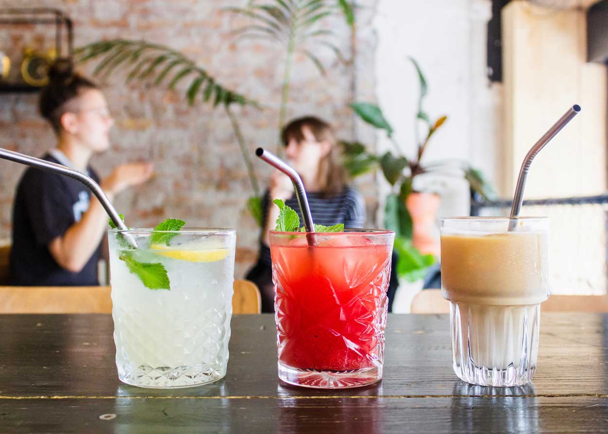 glasses of cocktails