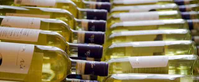 bottles on side