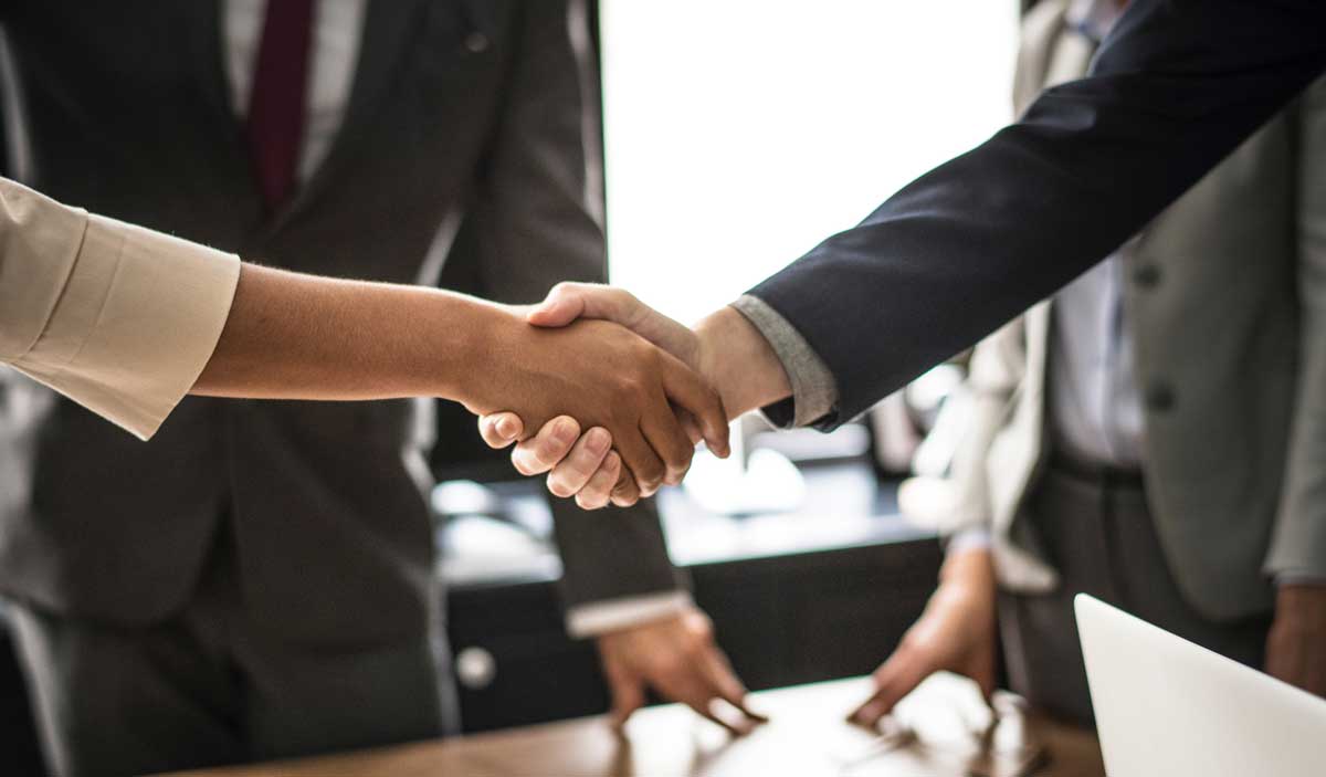 shaking hands