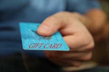 hand holding card