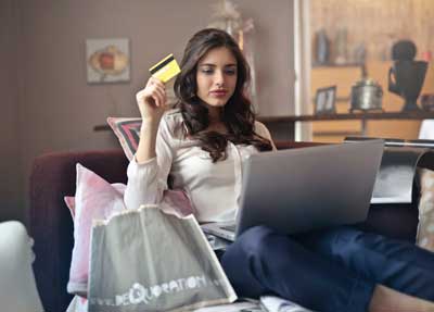 girl holding card