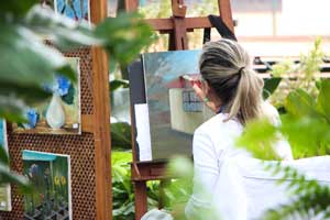 painter at easel