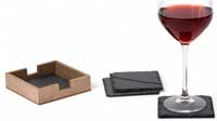 Square Slate Coasters, Set of 4
