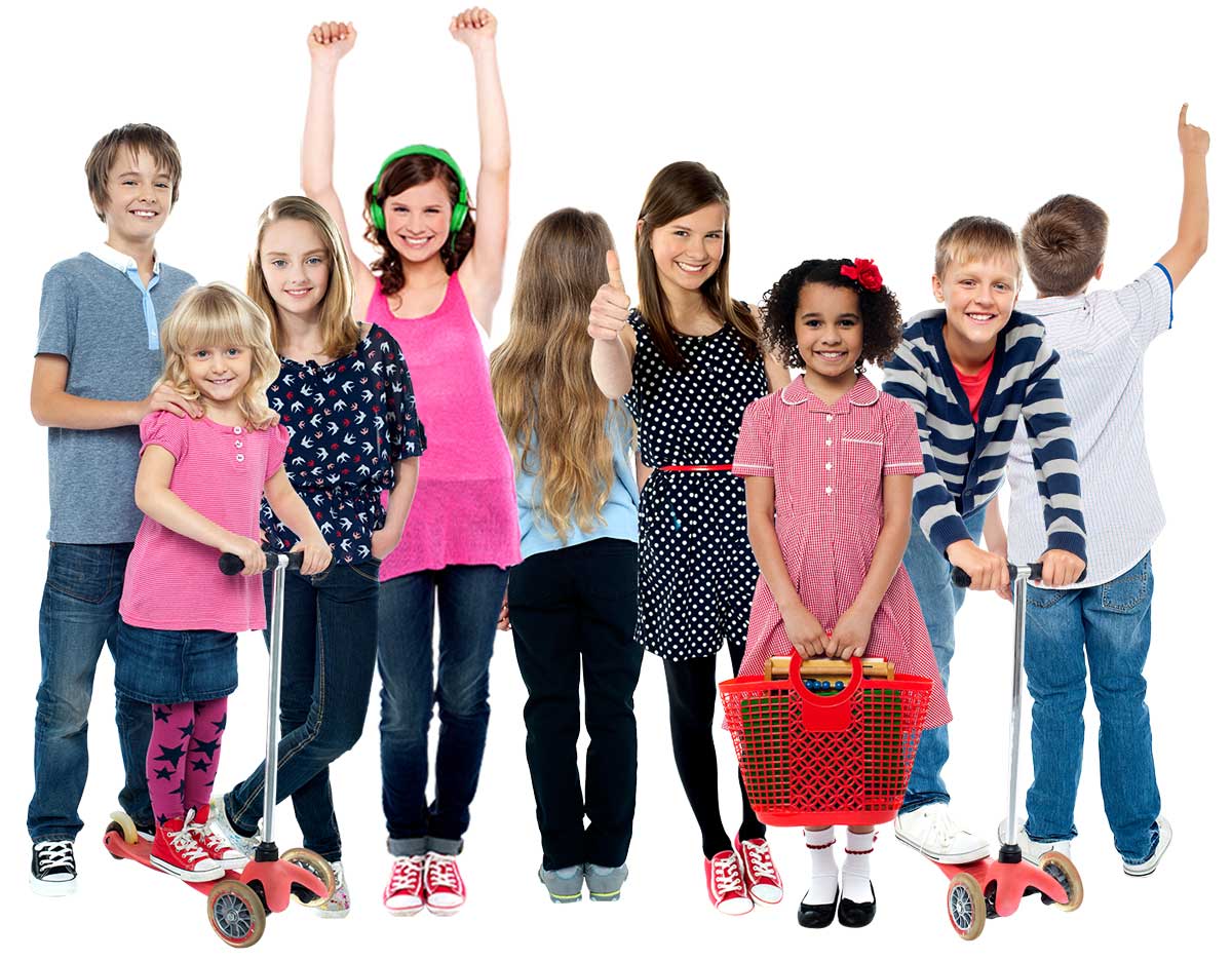 a group of tweens