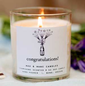 Congratulations Candle
