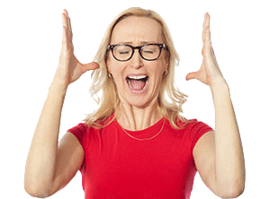 frustrated woman