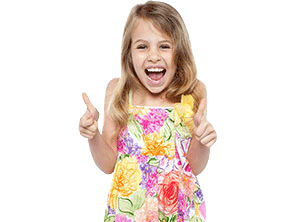 happy little girl