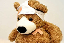 sick teddy bear