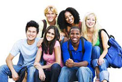 group of teenagers
